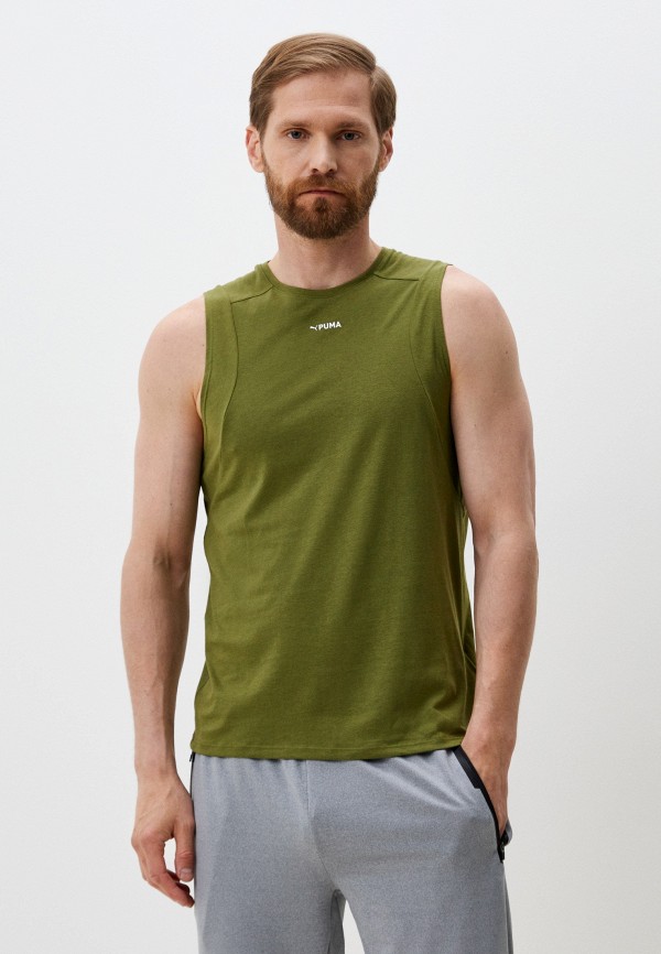 

Майка спортивная PUMA, Хаки, FIT TRIBLEND SLEEVELESS TANK