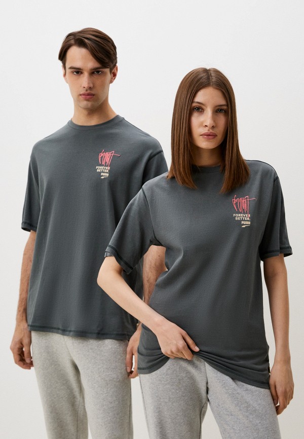 

Футболка PUMA, Серый, DOWNTOWN RE:COLLECTION Tee