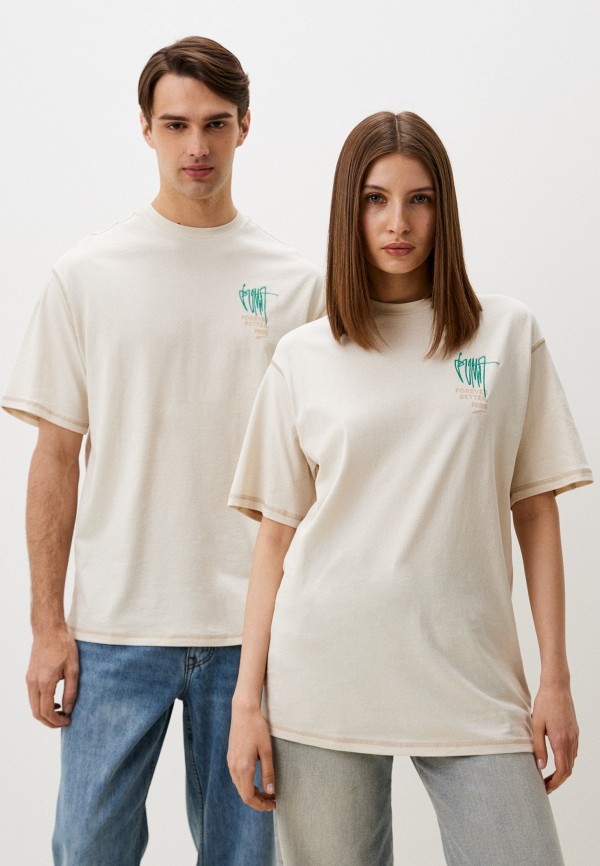 

Футболка PUMA, Бежевый, DOWNTOWN RE:COLLECTION Tee