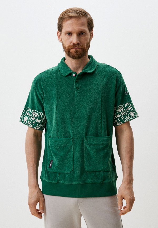 

Поло PUMA, Зеленый, The Fairgrounds Terry Polo