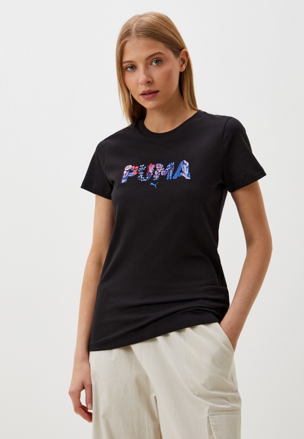 

Футболка PUMA, Черный, GRAPHICS SHAPE OF FLORA Tee