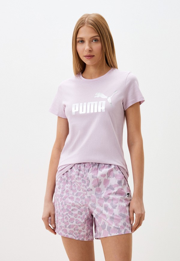 

Футболка PUMA, Фиолетовый, ESS+ Metallic Logo Tee