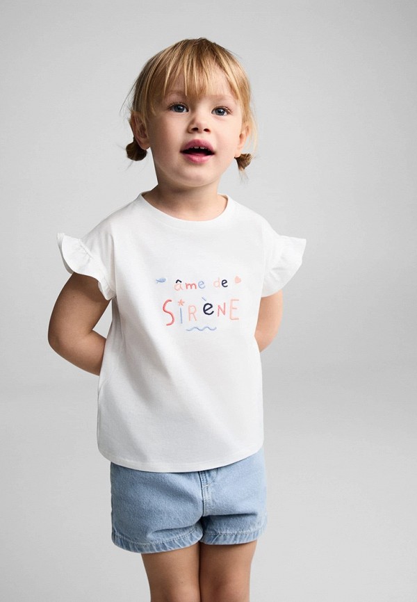 

Футболка Mango Kids, Белый, SIRENE