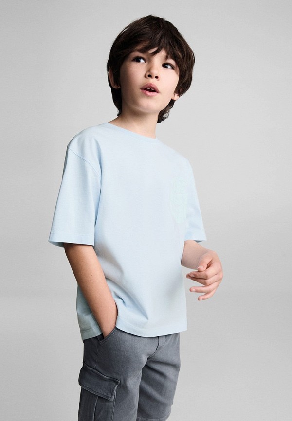 

Футболка Mango Kids, Голубой, ENERGY