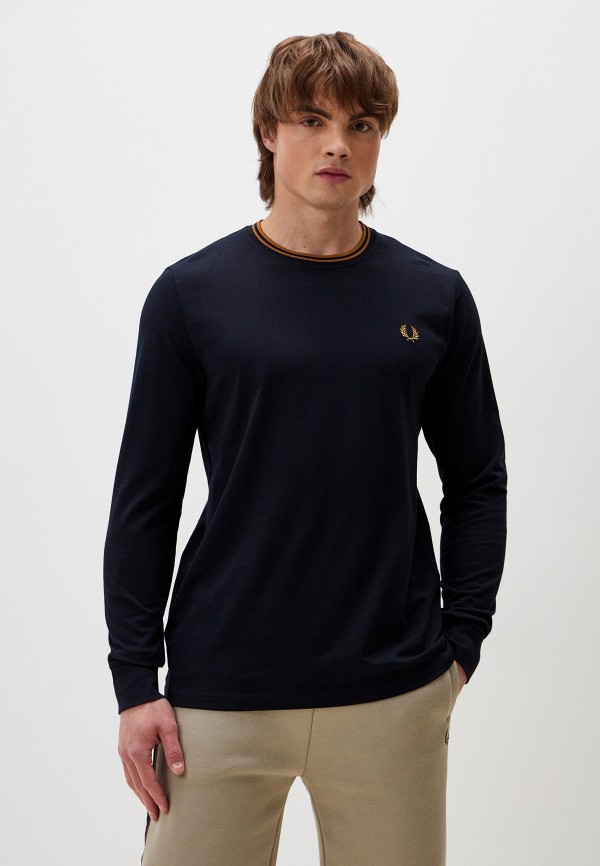 

Лонгслив Fred Perry, Синий, TWIN TIPPED