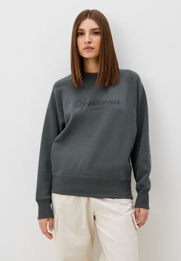 

Свитшот PUMA, Серый, CLASSICS+ Relaxed Crew