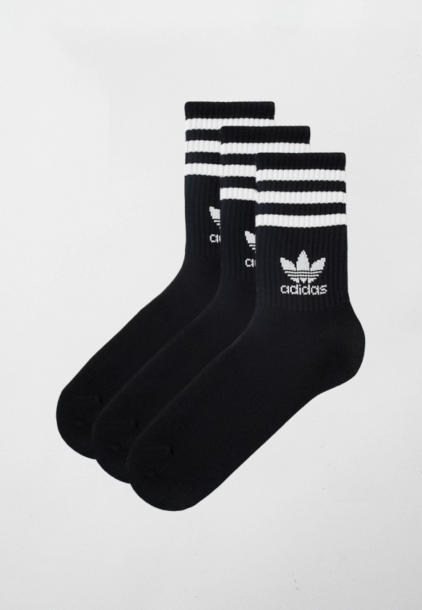 

Носки 3 пары adidas Originals, Черный, MID CUT CRW SCK