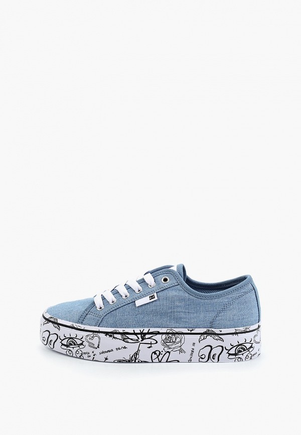 

Кеды DC Shoes, Голубой, MANUAL PLATFORM SHOE BKW