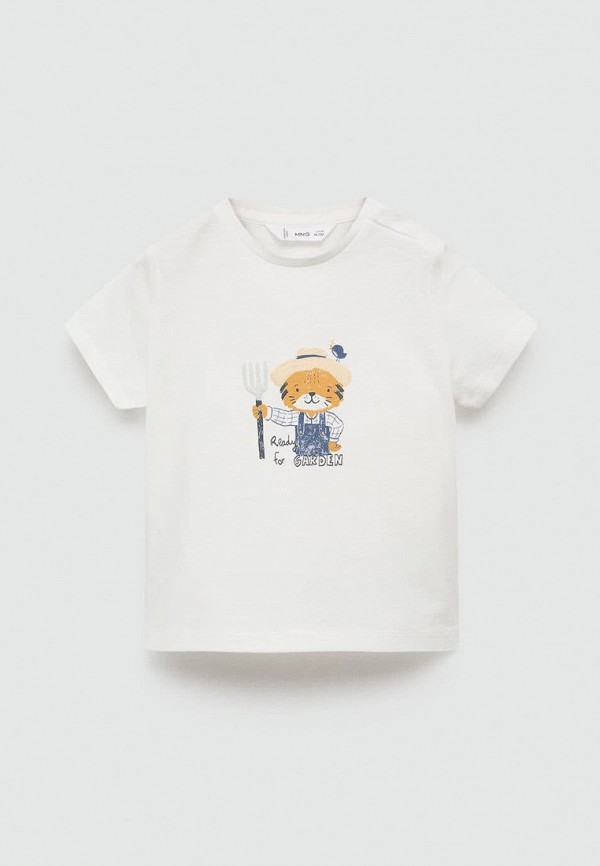 

Футболка Mango Kids, Белый, GARDEN