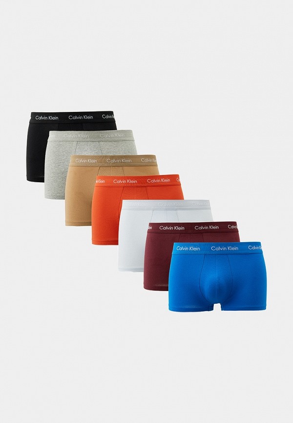

Трусы 7 шт. Calvin Klein Underwear, Разноцветный, LOW RISE TRUNK
