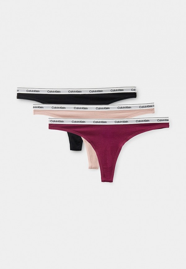 

Трусы 3 шт. Calvin Klein Underwear, Разноцветный, THONG