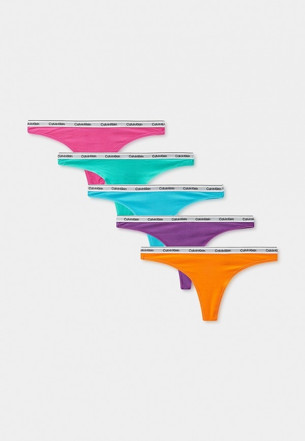 

Трусы 5 шт. Calvin Klein Underwear, Разноцветный, THONG