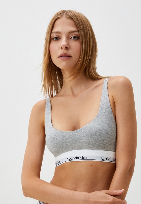 

Бюстгальтер Calvin Klein Underwear, Серый, LIGHTLY LINED BRALETTE