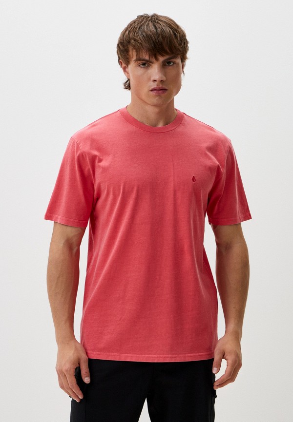 

Футболка Volcom, Коралловый, SOLID STONE EMB SST