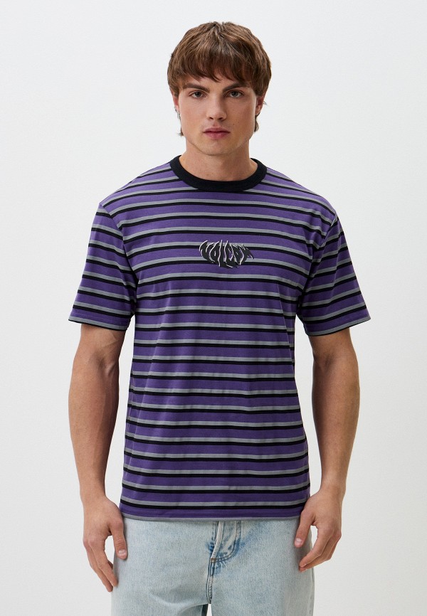 

Футболка Volcom, Фиолетовый, RAYEAH STRIPES SST