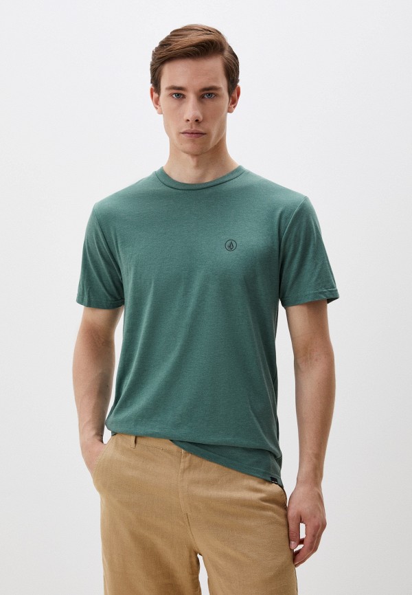 

Футболка Volcom, Зеленый, CIRCLE BLANKS HTH SST
