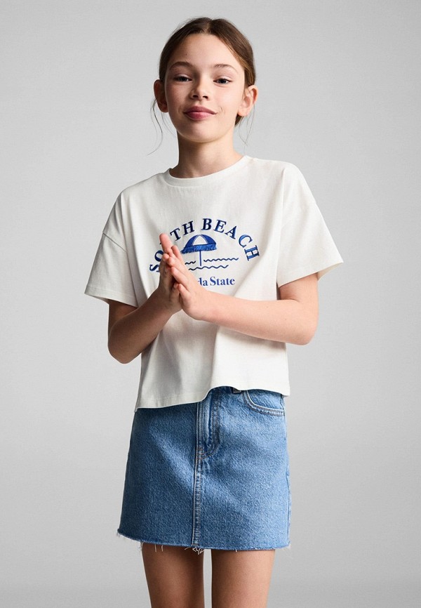 

Футболка Mango Kids, Белый, SOUTH