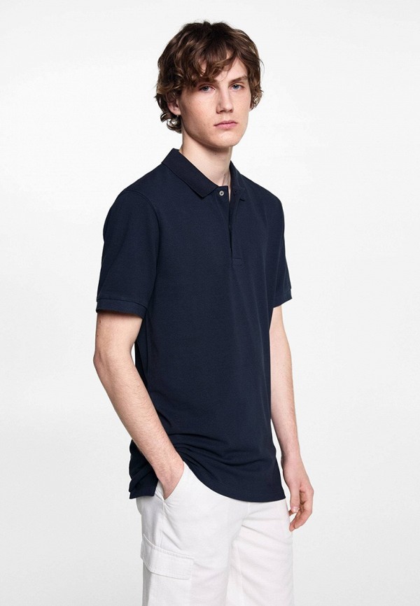 

Поло Mango Kids, Синий, SLIMMY