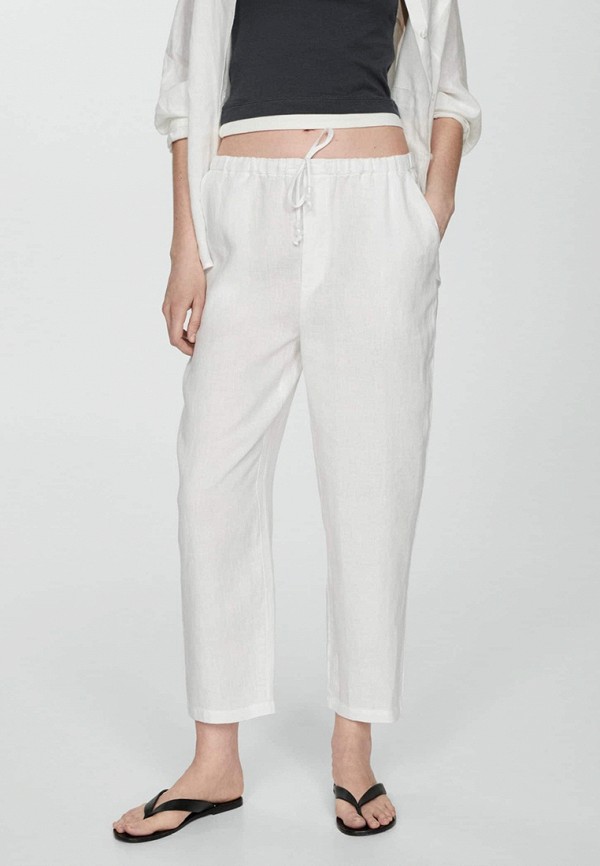 

Брюки Mango, Белый, LINEN