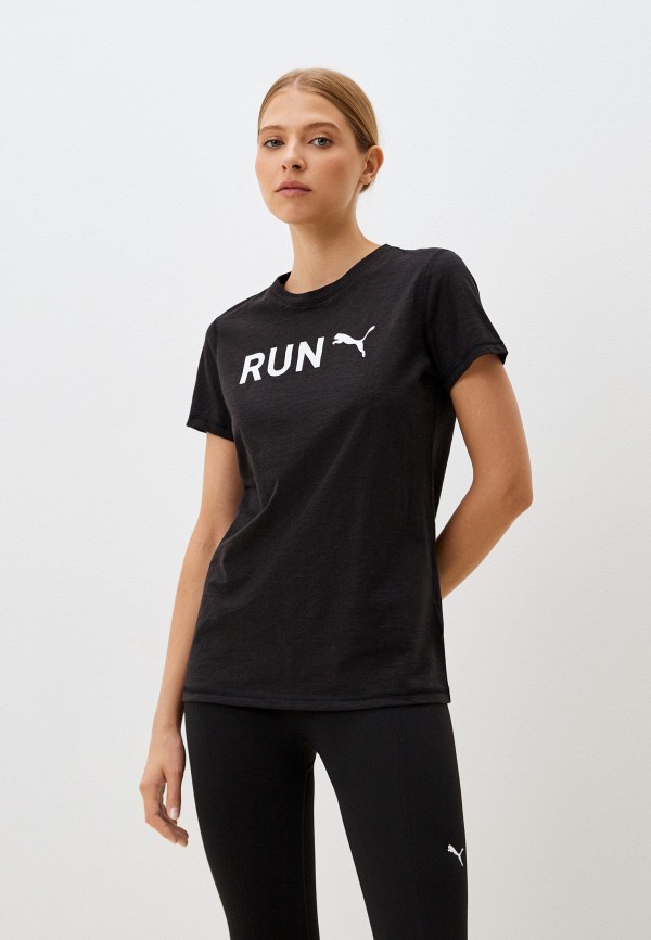 

Футболка спортивная PUMA, Черный, WOMEN S GRAPHIC TEE RUN