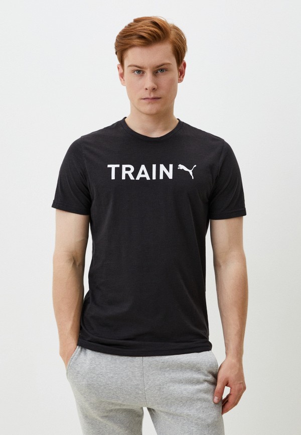

Футболка спортивная PUMA, Черный, MEN S GRAPHIC TEE TRAIN