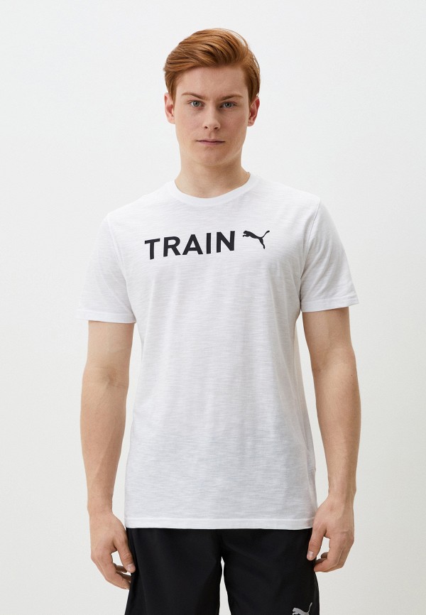 

Футболка спортивная PUMA, Белый, MEN S GRAPHIC TEE TRAIN