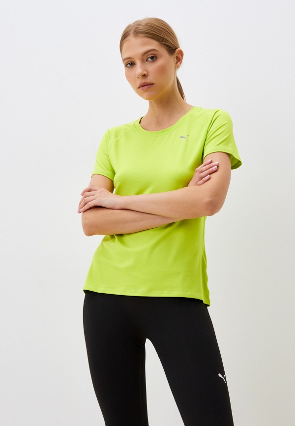 

Футболка спортивная PUMA, Зеленый, RUN CLOUDSPUN SS TEE W