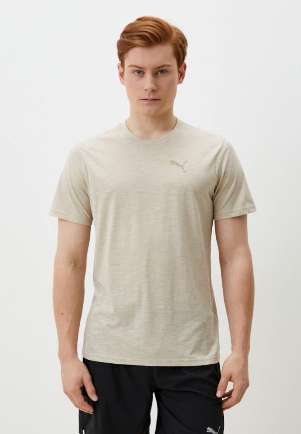 

Футболка спортивная PUMA, Бежевый, MEN"S GRAPHIC TRAIN VERTICAL TEE