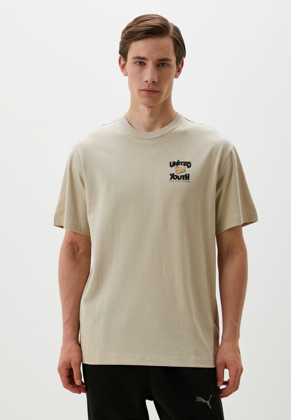 

Футболка PUMA, Бежевый, DOWNTOWN Graphic Tee