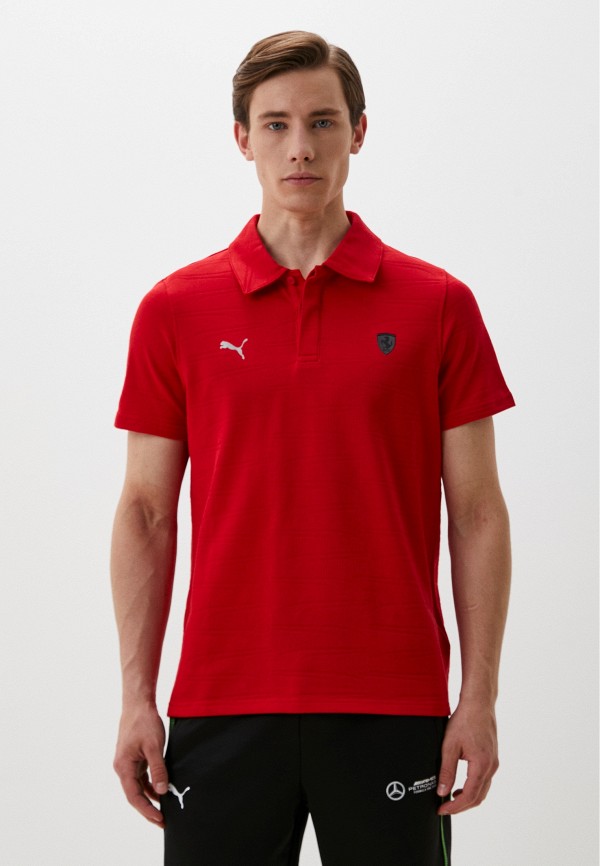 

Поло PUMA, Красный, Ferrari Style Jacquard Polo
