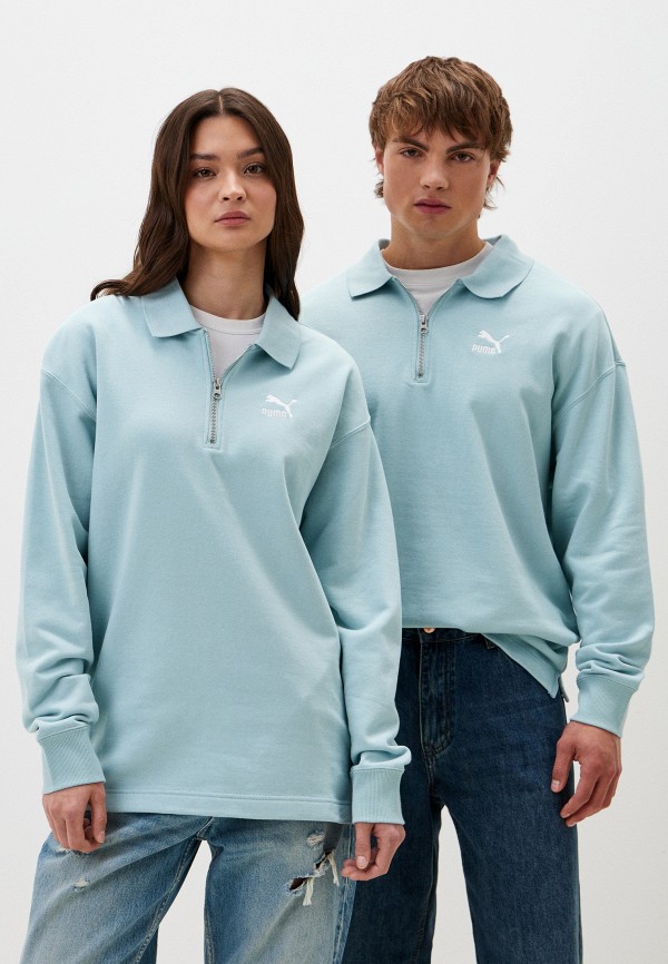 

Свитшот PUMA, Голубой, BETTER CLASSICS Polo Crew TR
