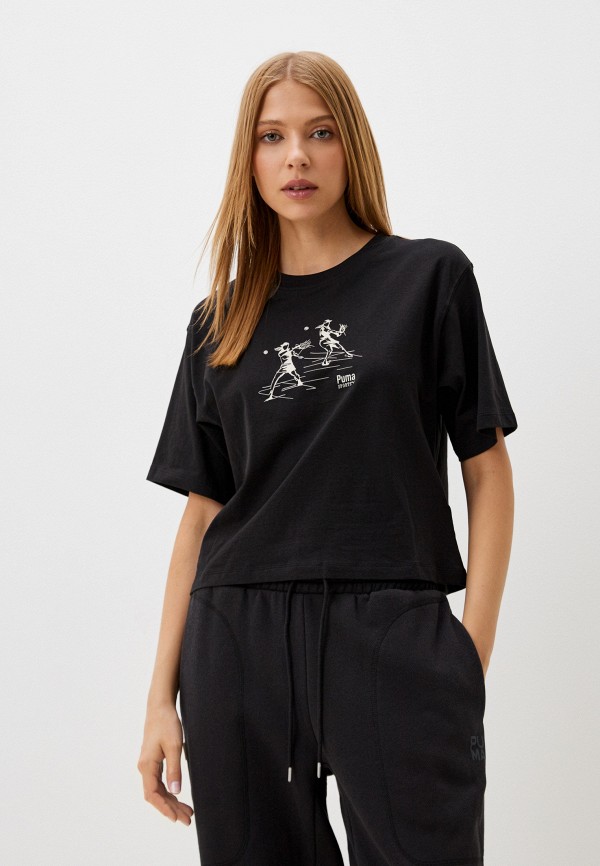 

Футболка PUMA, Черный, TEAM Relaxed Tee