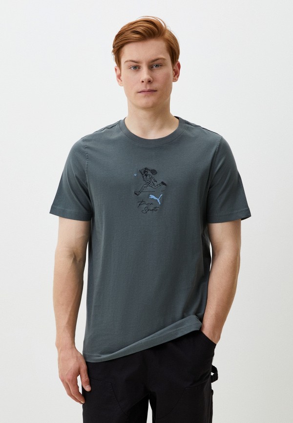 

Футболка PUMA, Серый, TEAM Graphic Tee