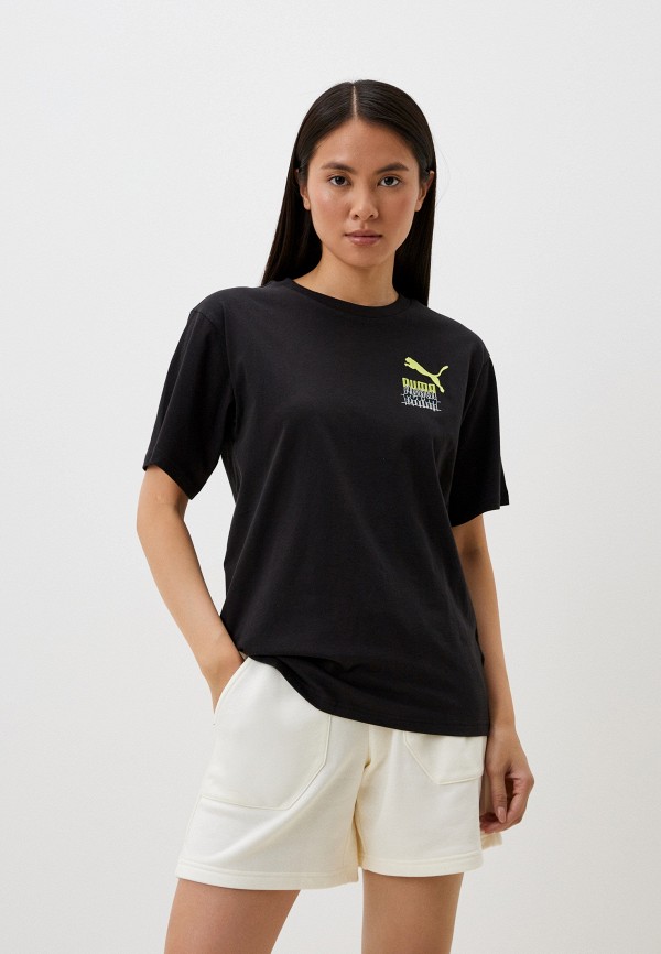 

Футболка PUMA, Черный, CLASSICS BRAND LOVE Relaxed Graphic Tee