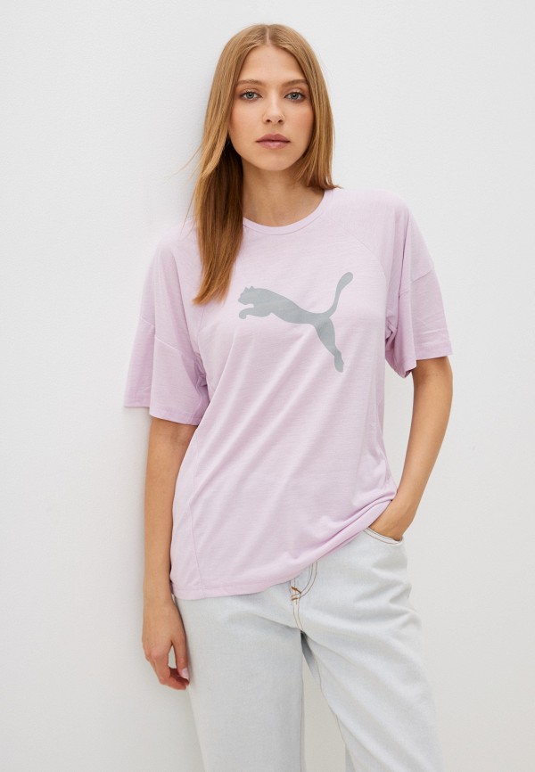

Футболка спортивная PUMA, Фиолетовый, EVOSTRIPE Graphic Tee