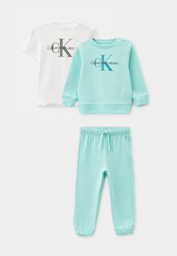 

Свитшот, футболка и брюки Calvin Klein Jeans, Разноцветный