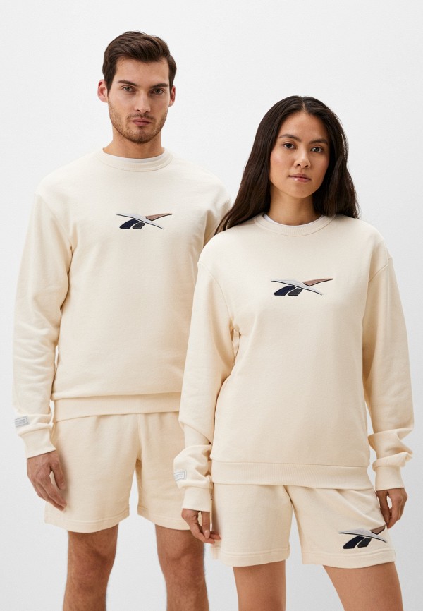 

Свитшот Reebok, Бежевый, CL NO DYE UNIFORM CREW
