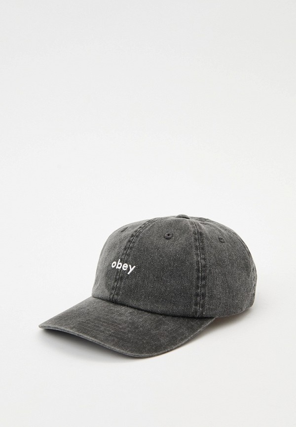 

Бейсболка Obey, Серый, PIGMENT LOWERCASE 6 PANEL STRAPBACK