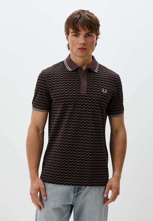 

Поло Fred Perry, Коричневый, ABSTRACT GRAPHIC