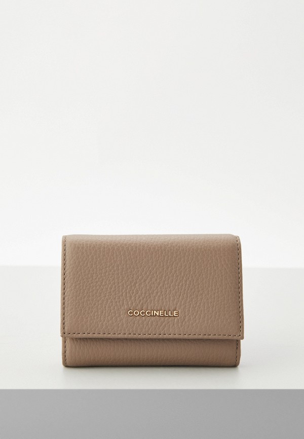

Кошелек Coccinelle, Бежевый, METALLIC SOFT