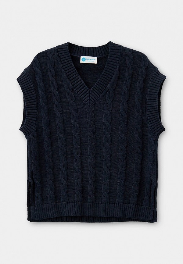 фото Жилет button blue