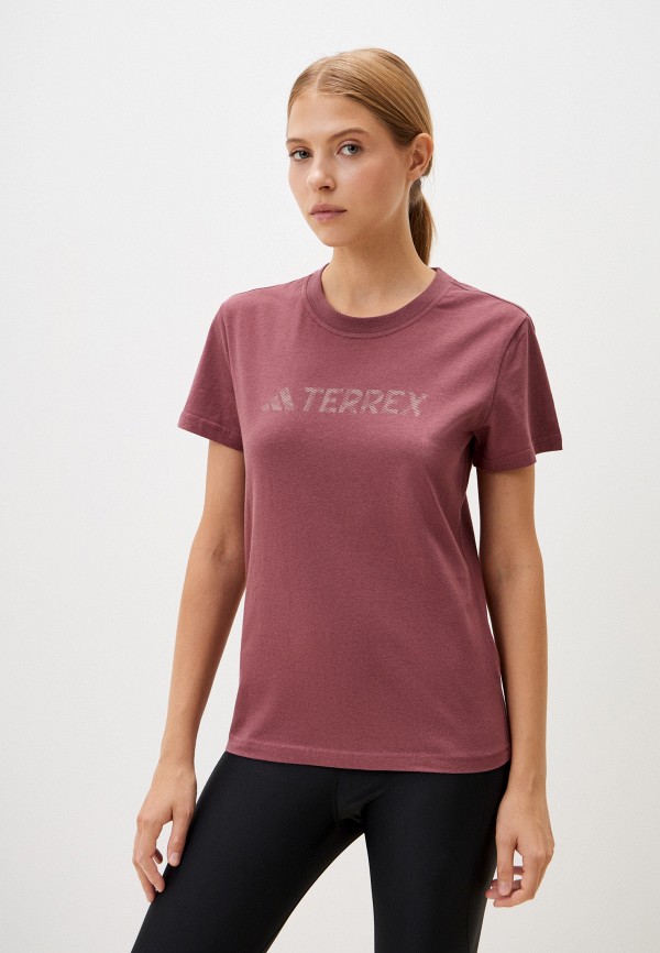 

Футболка adidas, Бордовый, W Logo Tee