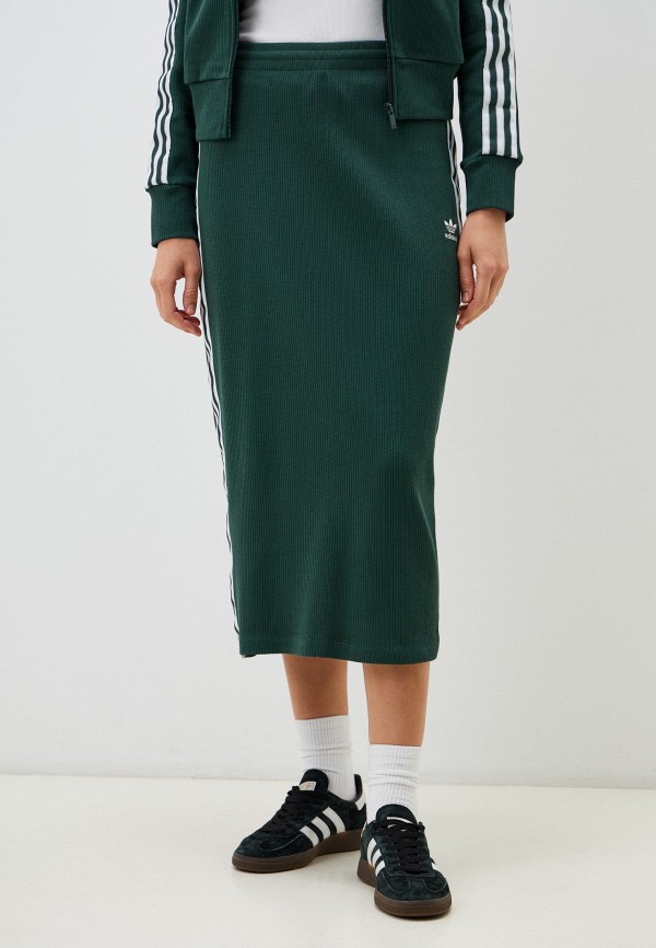 

Юбка adidas Originals, Зеленый, KNITTED SKIRT
