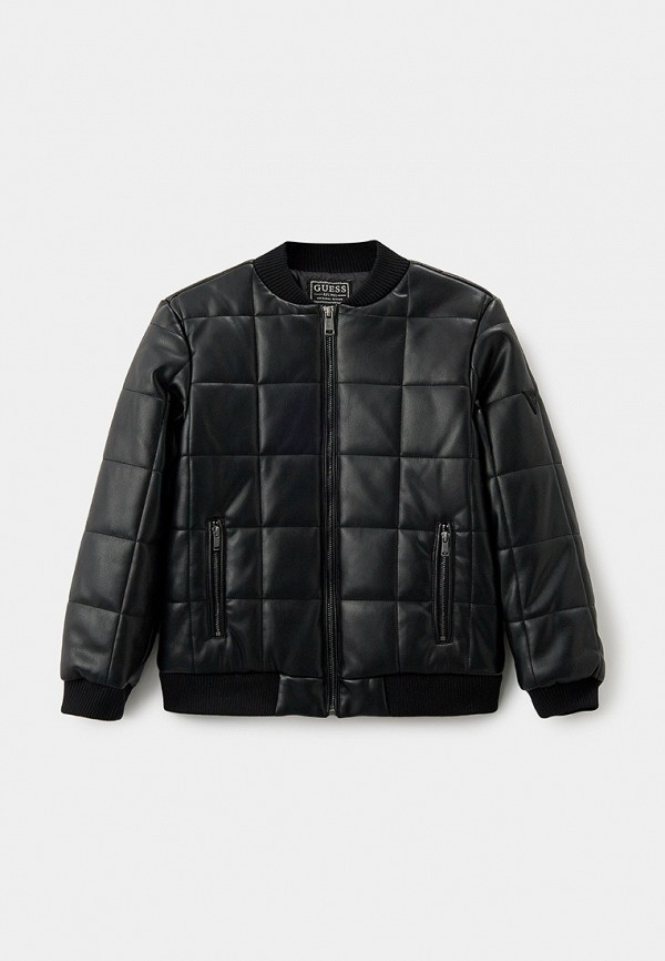

Куртка кожаная утепленная Guess, Черный