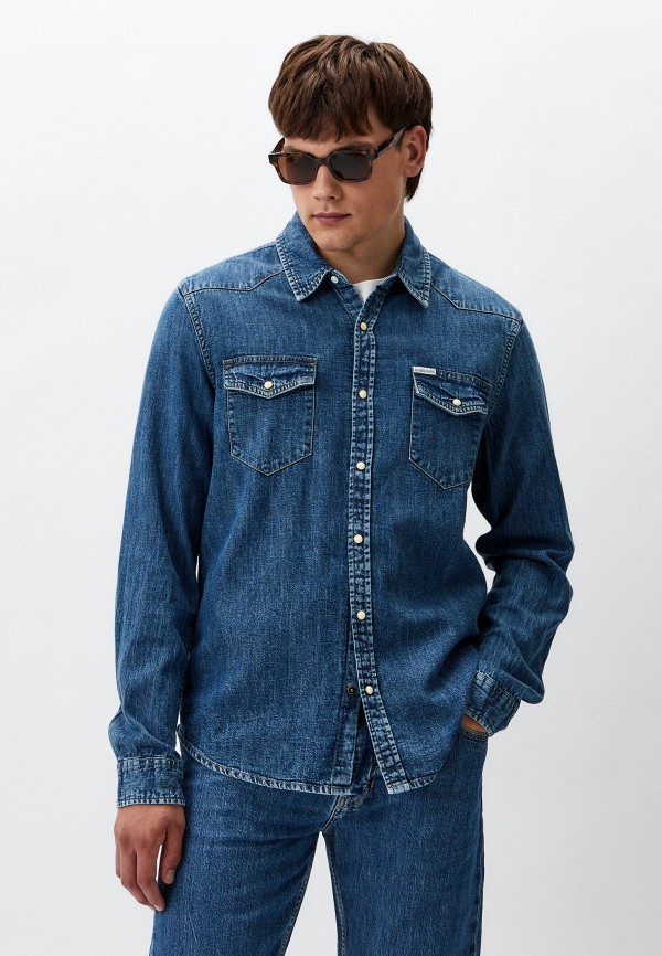 

Рубашка джинсовая Guess Jeans, Синий