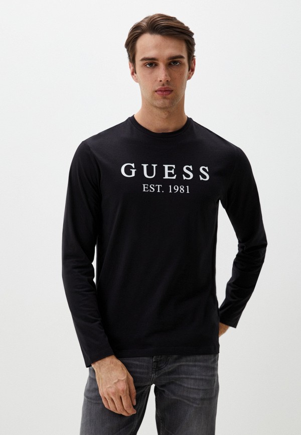 

Лонгслив домашний Guess, Черный