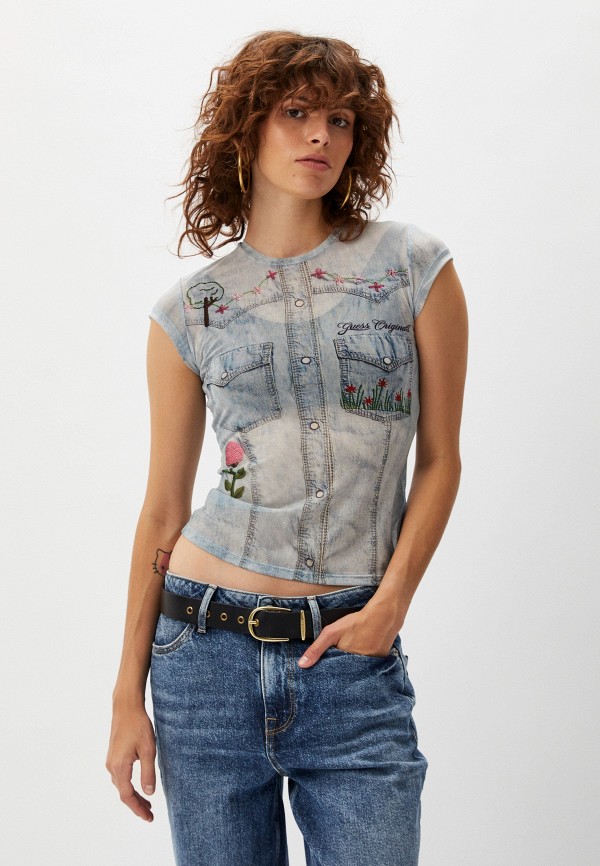 

Футболка Guess, Голубой, GUESS ORIGINAL