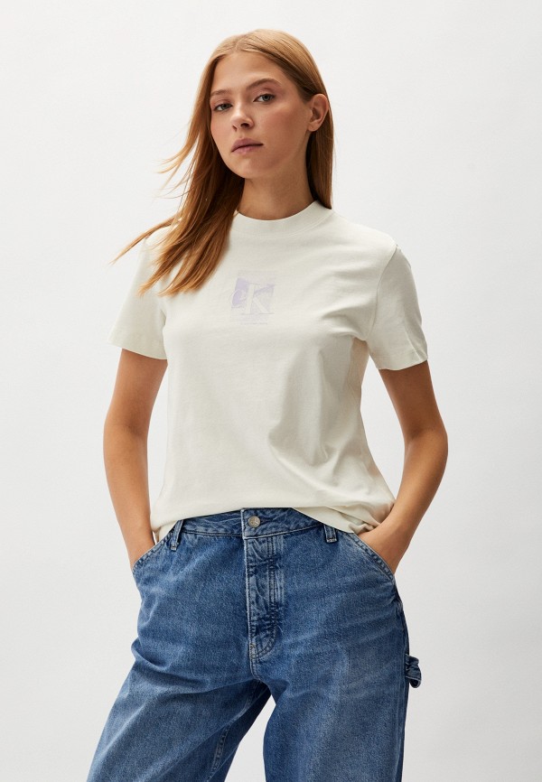 

Футболка Calvin Klein Jeans, Бежевый