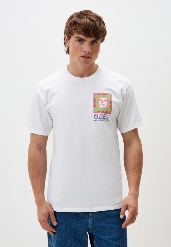 

Футболка Obey, Белый, OBEY THROWBACK