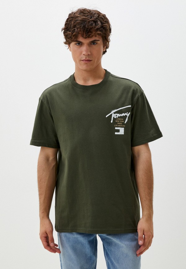 

Футболка Tommy Jeans, Хаки